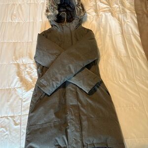 NorthFace Women's Gray Hooded Coat